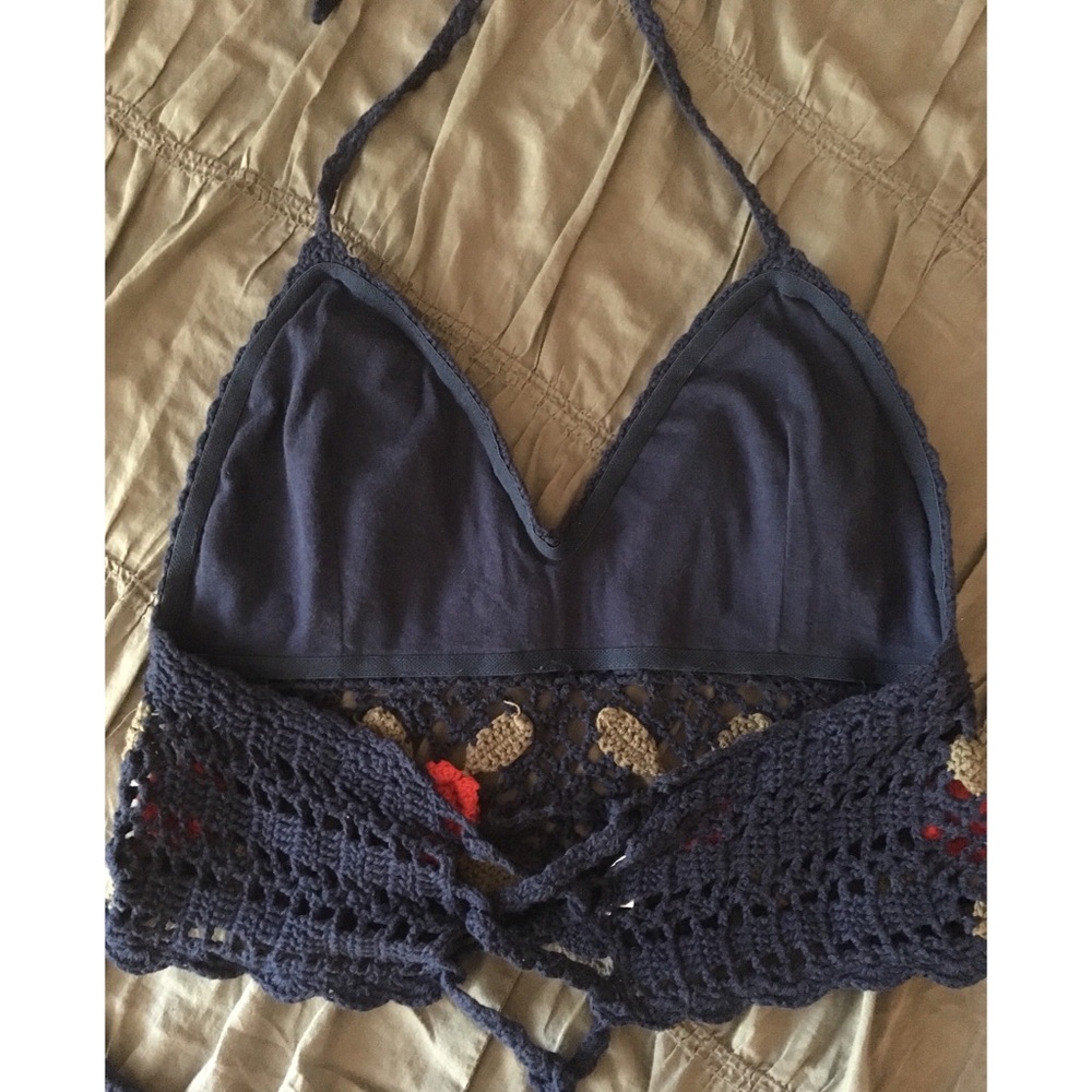 Crochet halter crop top small/medium C cup - Picture 4 of 6